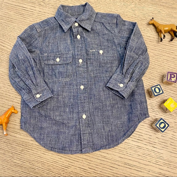 Polo Ralph Lauren Chambray Shirt 2/2T - Picture 5 of 5
